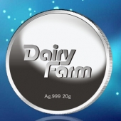 2015年3月鑄造 香港萬(wàn)寧千足銀純銀紀(jì)念銀牌純銀銀牌訂做