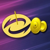 2015年3月定制　中經(jīng)萬達(dá)純金徽章定制、千足金徽章定制