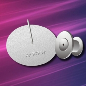 2015年3月定制　中經(jīng)萬達純銀徽章定做、千足銀徽章制作