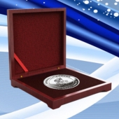 2015年12月定做　廣州軒怡公司新產(chǎn)品發(fā)布會紀念銀幣定做