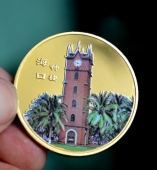 中國海軍海口艦純金紀(jì)念幣,金銀幣定做,金幣定制