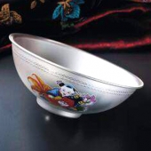 年年有余銀碗批發(fā)定制、純銀餐具定做批發(fā)銷售