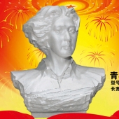 青年毛澤東像純銀擺件、毛主席青年時(shí)期像純銀擺件