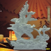 神龍戲水純銀制品生產廠家、純銀禮品定購