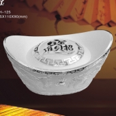 招財進寶銀元寶制作、純銀銀元寶定制、定做純銀銀元寶